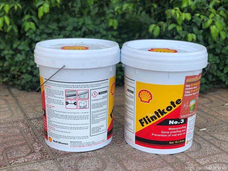 Shell Flintkote No 3 18l | Sơn Chống Thấm Bitum
