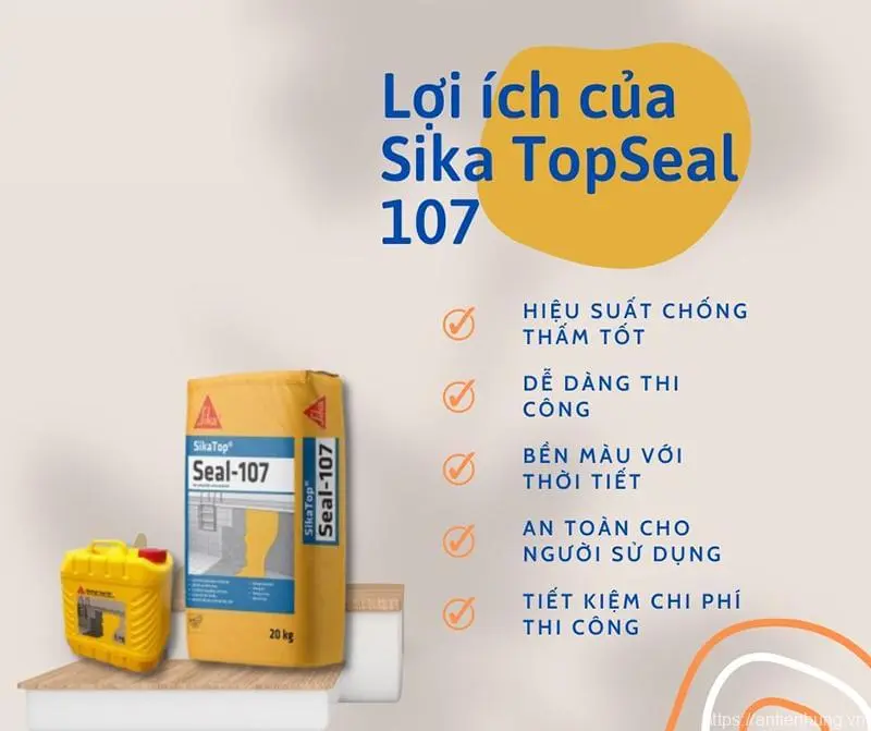 Lợi ích của Sikatop Seal 107