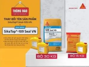 Sikatop Seal 109 | Vữa Chống Thấm Đàn Hồi