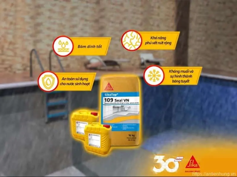 Sikatop Seal 109 | Vữa Chống Thấm Đàn Hồi