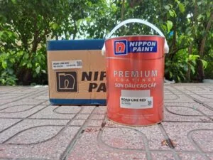 Sơn Vạch Kẻ Đường Nippon Roadline Màu Đỏ
