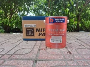 Sơn Vạch Kẻ Đường Nippon Roadline Màu Trắng