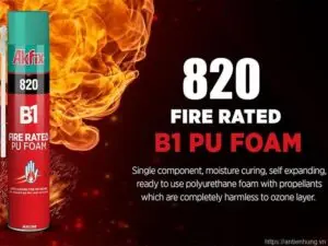 Bọt Pu Chịu Lửa Cấp B1 Akfix 820