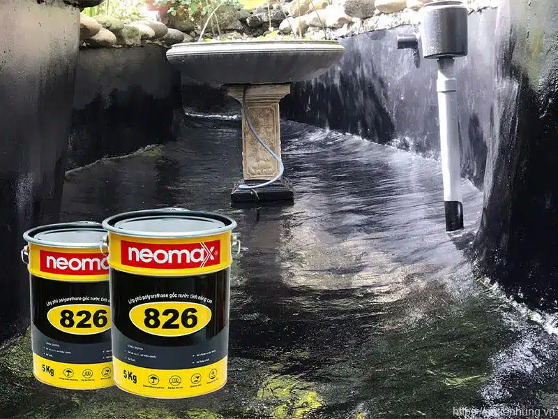 THI CÔNG CHỐNG THẤM BỂ CÁ BẰNG NEOMAX 826