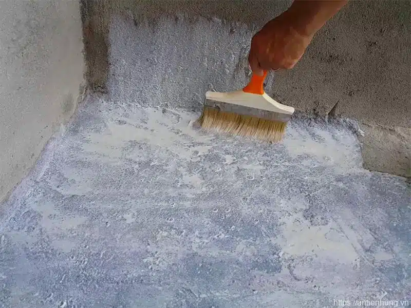 Quy trình chống thấm ngược sử dụng sản phẩm Intoc