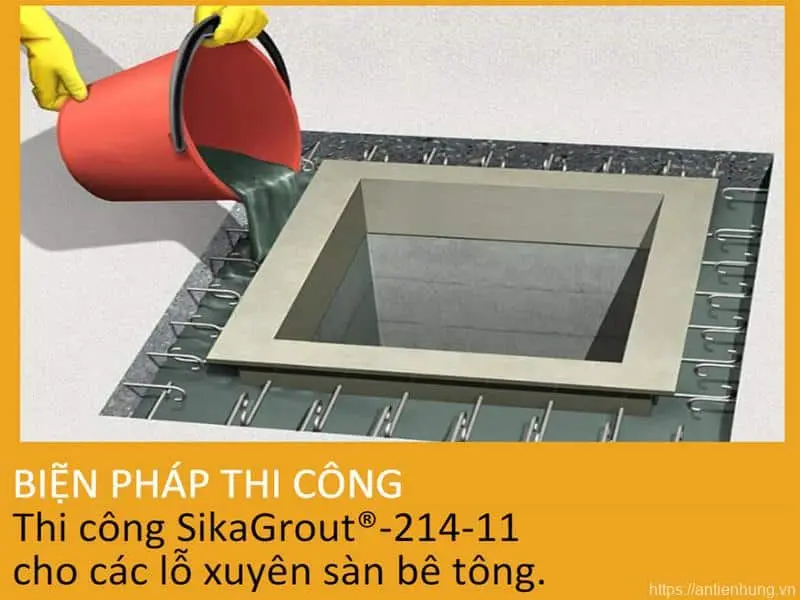 Thi Công Rót Vữa Sikagrout 214-11