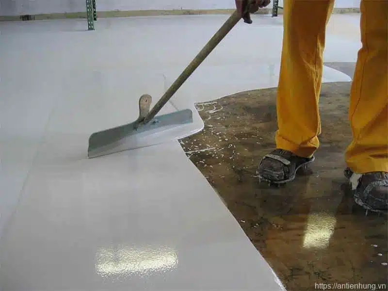 Thi Công Sơn Sàn Epoxy Sikafloor 264 3mm