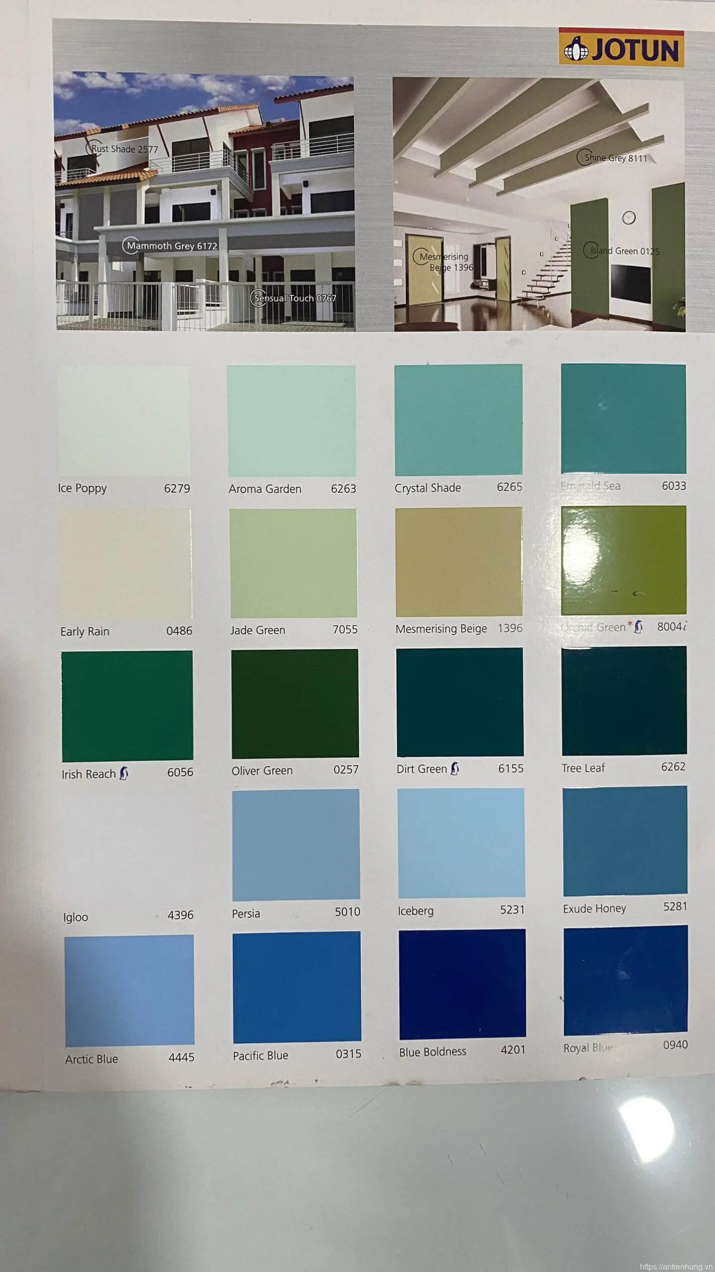 Bảng màu sơn Gardex Gloss