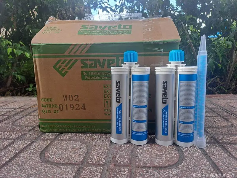 Keo chít mạch Epoxy Saveto ngoại thất Màu W02 (Desert Yellow)