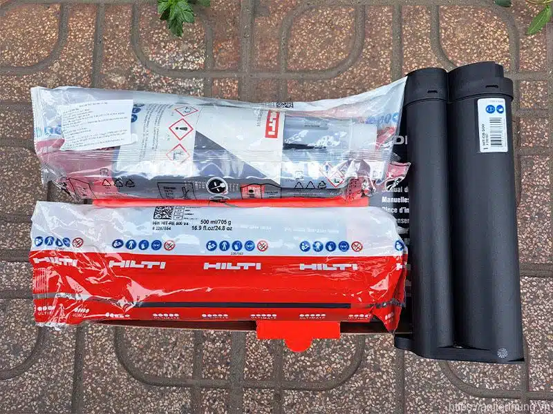 Bộ sản phẩm Keo cấy thép Hilti Hit-re 500 V4
