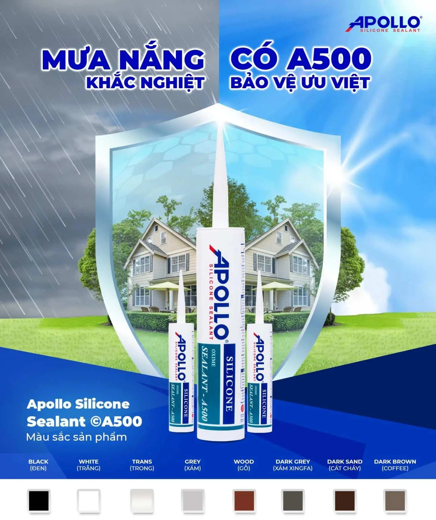 Bảng màu Keo Apollo A500