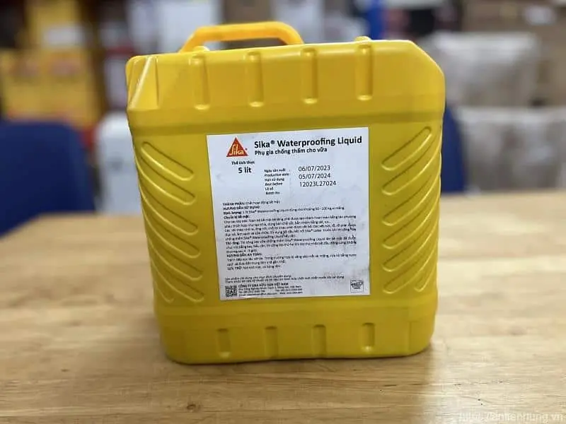 Sika Waterproofing Liquid | Phụ Gia Chống Thấm Cho Vữa