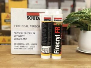 Sản phẩm keo ngăn cháy lan SOUDAL FIRECRYL FR
