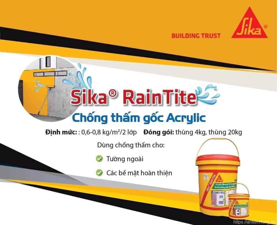 ƯU ĐIỂM SIKA RAINTITE
