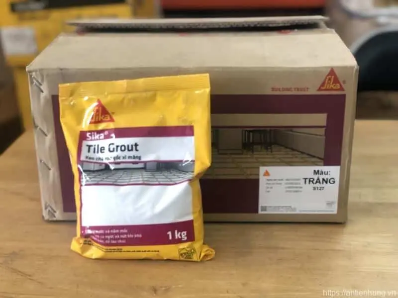 KEO CHÀ RON SIKA TILE TRẮNG GROUT 1KG
