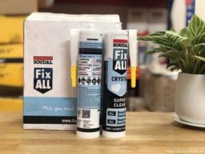 Sản phẩm keo dán cường độ cao Soudal Fix-All Crystall