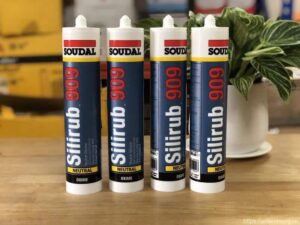 Sản phẩm keo Silicon Soudal Silirub 909