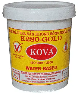 Sơn bóng hệ nước phủ màu