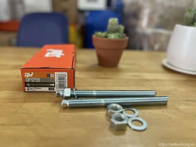 THANH REN MẠ KẼM SPIT STUD M16x190