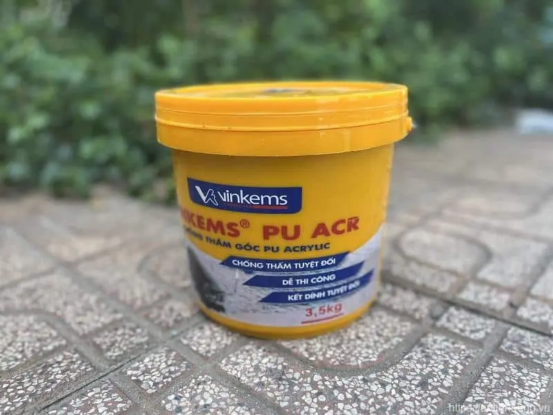 Sản phẩm chống thấm Vinkems PU ACR thùng 3,5 Kg