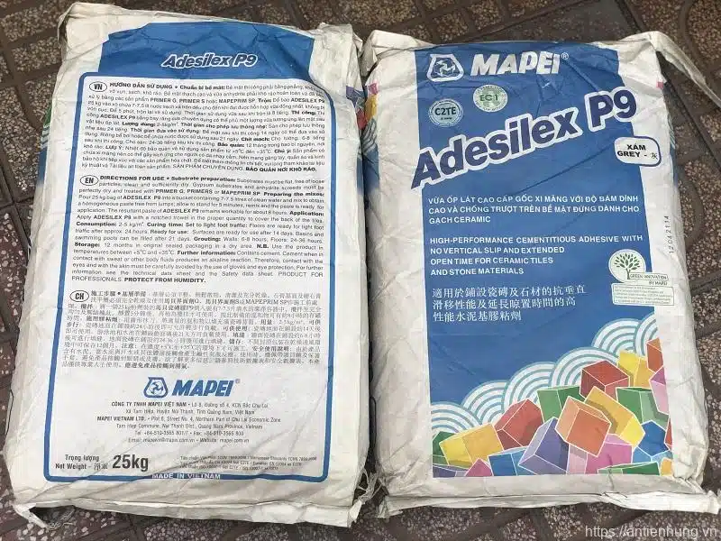 Mapei Adesilex P9 | Vữa Ốp Lát Gạch Cao Cấp Gốc Xi Măng