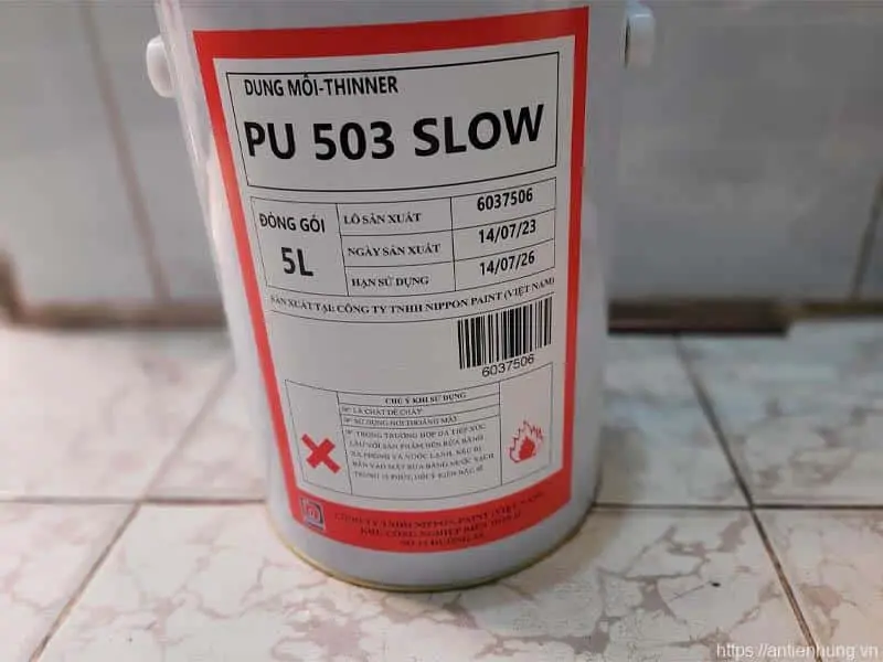 DUNG MÔI PHA SƠN NIPPON PU 503 SLOW