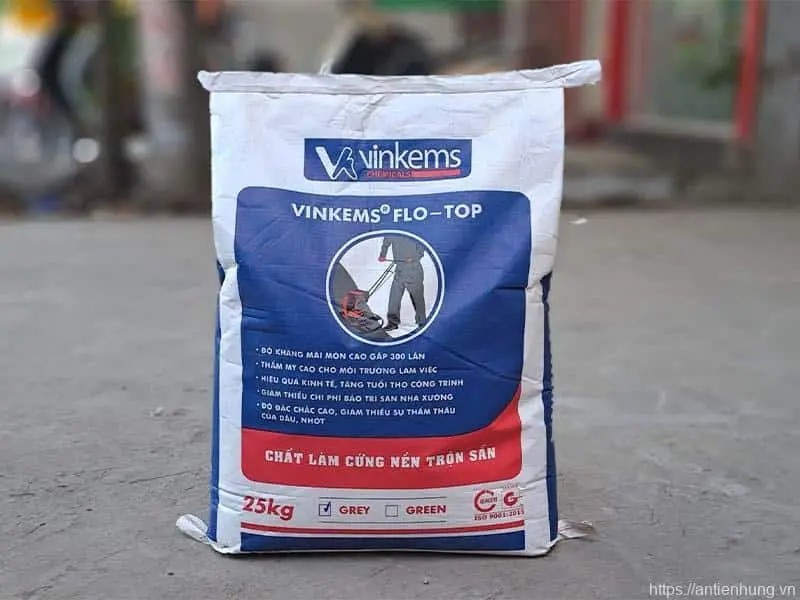 Vinkems Flo Top Green | Hardener tăng cứng dạng bột màu xám