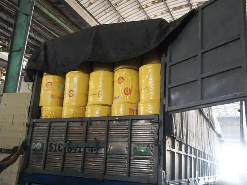 Bông đá đang cuộn Dragon Rock Wool 100% Stone Wool.