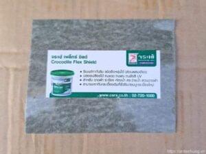 Mẫu thi công chống thấm Crocodile Flex Shield 1K màu xám