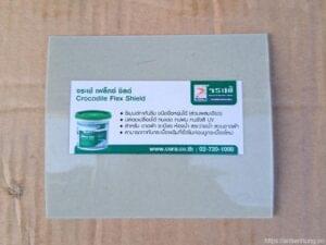 Mẫu thi công chống thấm Crocodile Flex Shield 1K màu trắng