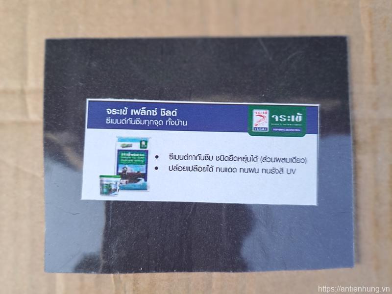 Mẫu thi công chống thấm Crocodile Flex Shield 1K màu đen