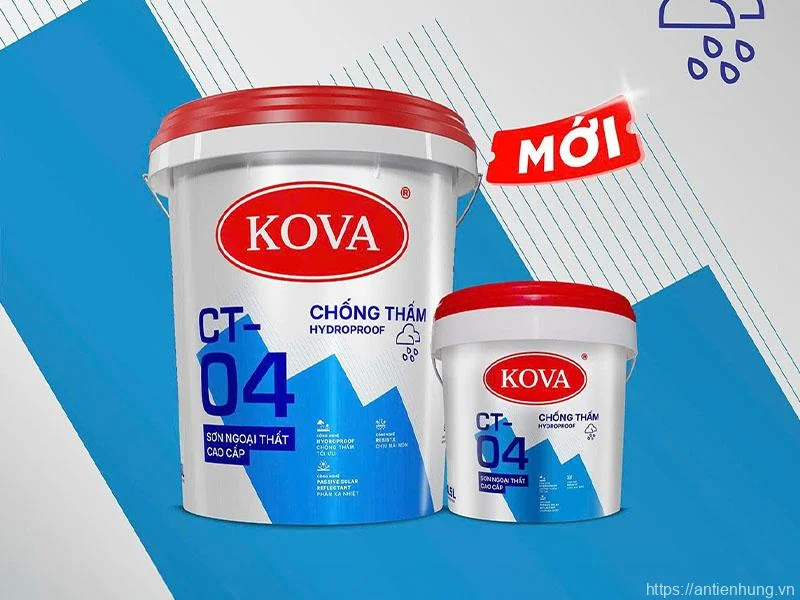 Sơn Ngoại Thất Cao Cấp Kova Ct-04 Chống Thấm