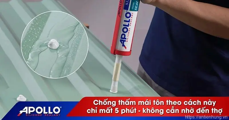 Cách Chống Thấm Mái Tôn Chỉ Trong 5 Phút - Không Cần Gọi Thợ