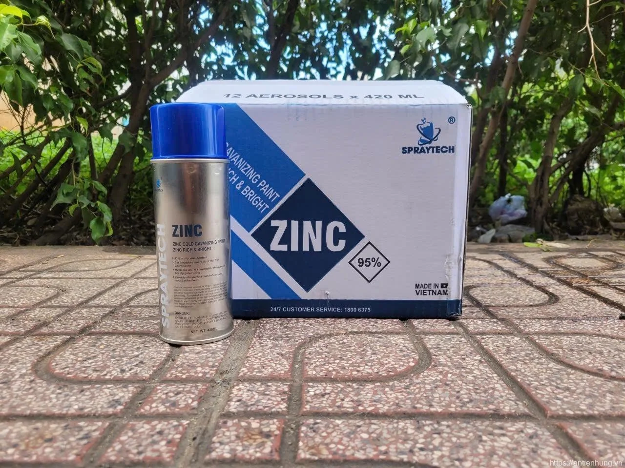 Sơn Mạ Kẽm Lạnh Zinc Spraytech 420ml