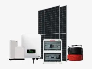 Hệ thống điện năng lượng mặt trời hoà lưới 1 pha có lưu trữ 7KW