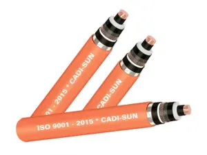 Cáp 1 lõi, màn chắn sợi đồng, giáp băng nhôm 20/35(40.5)kV