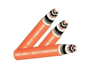 Cáp 3 lõi, màn chắn băng đồng, giáp sợi thép 20/35(40.5)kV