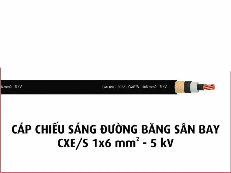 Cáp Chuyên Dụng CXE/S 1x6 mm2 – 5 kV