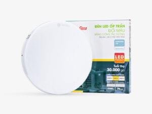 Đèn LED ốp trần tròn đổi màu đế nhôm
