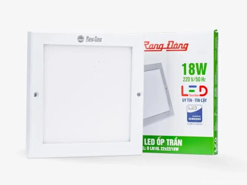 Đèn LED Ốp Trần Vuông 220x220/18W LN10