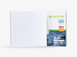 Đèn LED ốp trần vuông đế nhựa LN12N