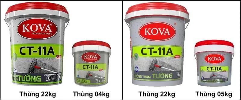 V/v Điều Chỉnh Bao Bì Sản Phẩm Chất Chống Thấm Cao Cấp Kova Ct-11a Plus Tường