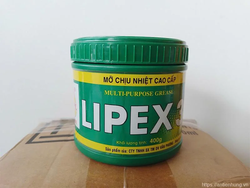 MỠ CHỊU NHIỆT ĐA NĂNG LIPEX 3 LOẠI LON 400G