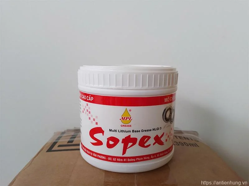 MỠ CHỊU NHIỆT KHÁNG NƯỚC VÀ CHỊU TẢI TỐT SOPEX
