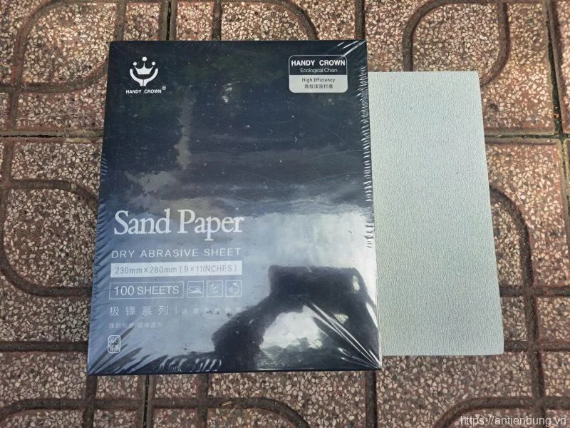 Giấy nhám nhật SPNC911-120 sand paper non-clogging 9x11 inch P120 - Gói 100 tờ