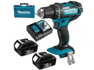 Máy khoan búa, vặn vít dùng pin Makita DHP482RFE (Sạc nhanh(DC18RC), 2 pin 3.0Ah(BL1830B))