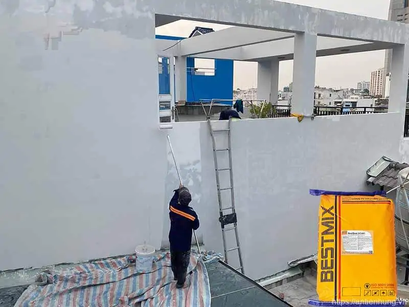 Bestseal AC401 dùng chống thấm các bề mặt tường bao che, sê-nô, sân thượng
