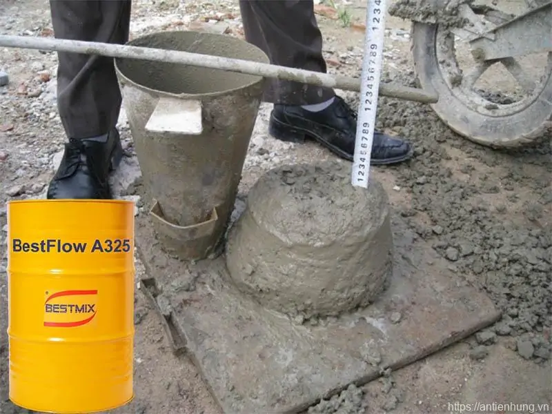 BESTFLOW A325 là phụ gia siêu dẻo, đóng rắn nhanh