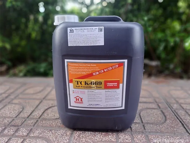 Keo bọt nở chống thấm TCK-669 thùng 18Kg - Bao bì mới