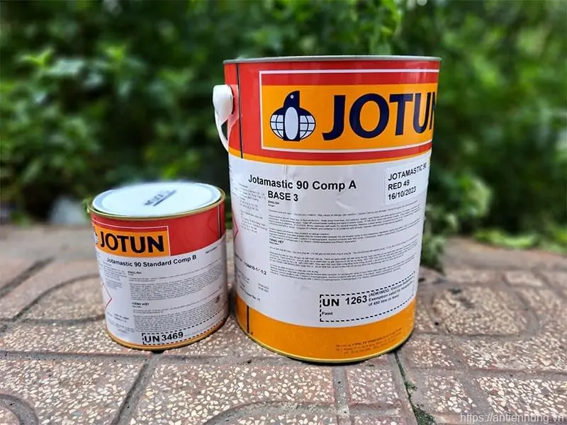 Sơn Phủ Kim Loại Jotun Jotamastic 90 Gốc Epoxy 2 Thành Phần Chịu Mài Mòn